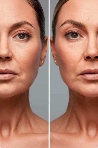 Facelift before-after